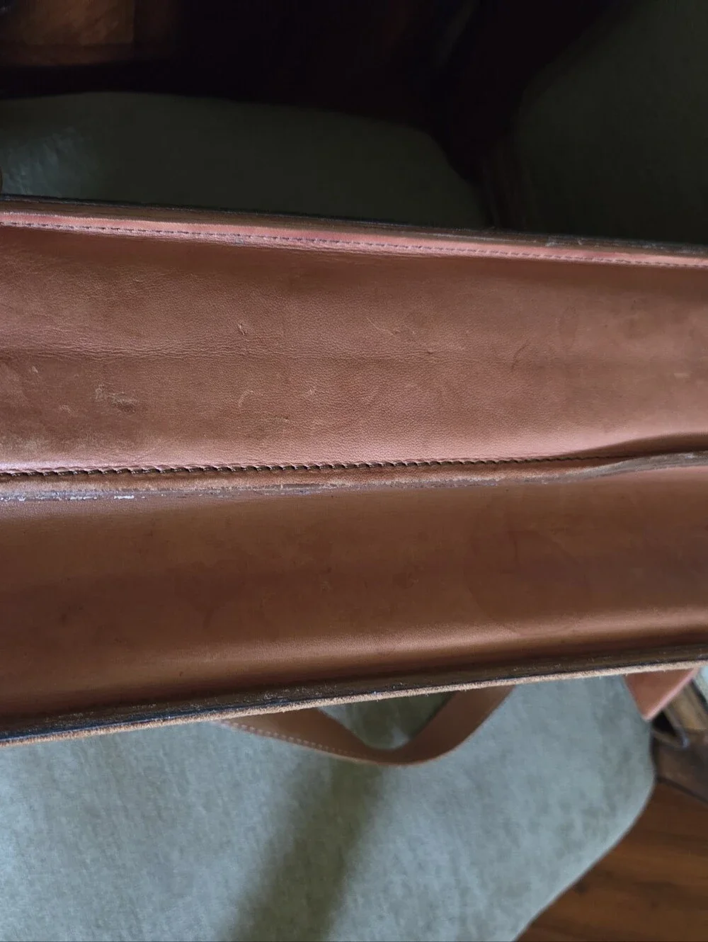 Vintage Leather Hartmann Top Handle Belting Leather Business Briefcase Portfolio